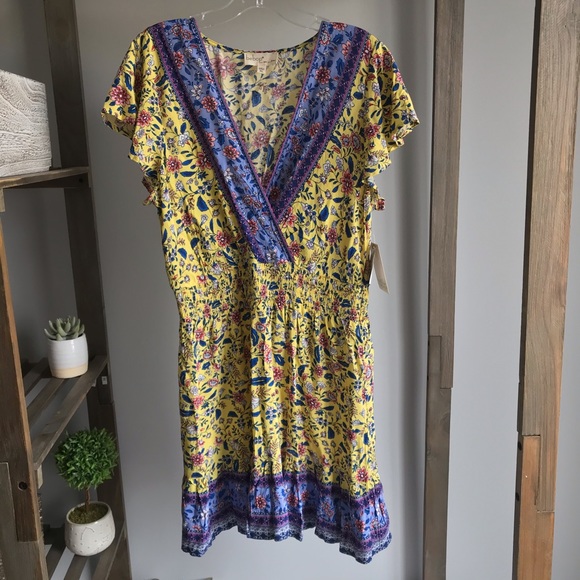 bebop Yellow/Navy Dress Size XL - Picture 5 of 6